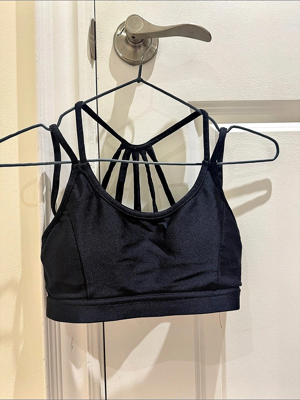 Forever 21 Black Strappy Sports Bra